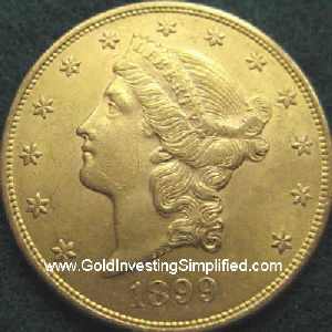 $20 Dollar Liberty Head Gold Double Eagle