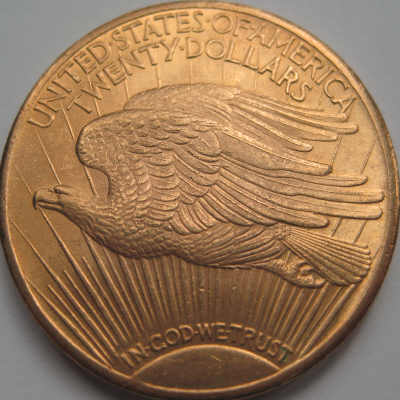 Saint Gaudens Double Eagle - Reverse View